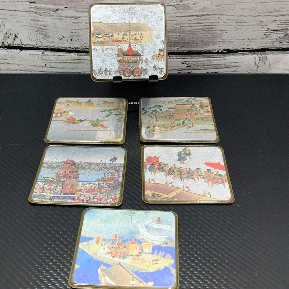 Matsuri Festival of Japan‎ Coasters Set of 6 Traditional Annual Events